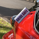 Drive Safe Car Tag with Japanese Safety Message