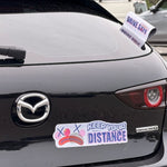 Keep your distance funny creative bumper sticker for car by Shortcut Lab