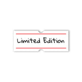 Shortcut Lab ‘Limited Edition’ car sticker featuring handwritten-style black text with red border on a white rectangular background