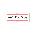 Shortcut Lab ‘Not For Sale’ car sticker featuring handwritten-style black text with red border on a white rectangular background.