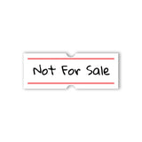 Shortcut Lab ‘Not For Sale’ car sticker featuring handwritten-style black text with red border on a white rectangular background.